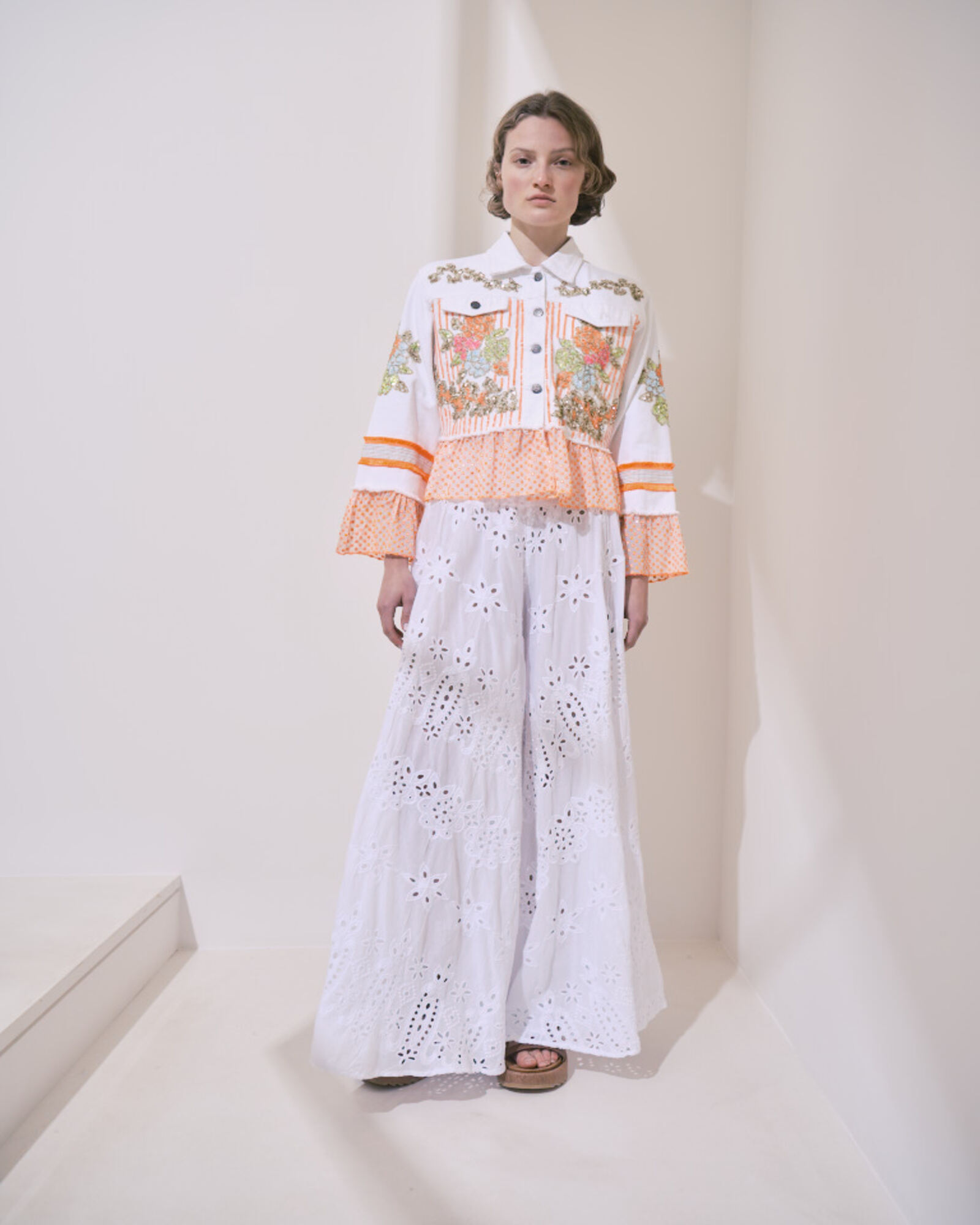 kaval カヴァル／open gather onepiece (white) 3f2e8c510d814eb8abfba0b958caec